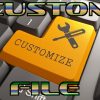 A keyboard with the word customize on it, indicating that you can get a custom hypnosis recording